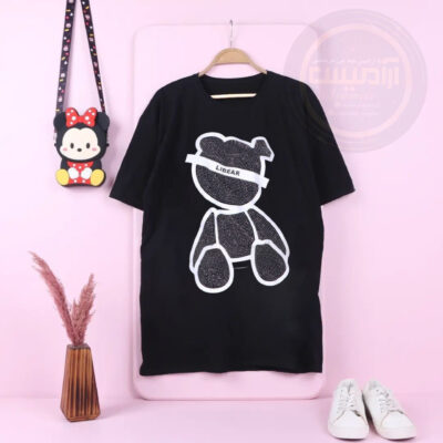 تیشرت لانگ خرس نگینی BEAR