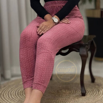 شلوار زنانه مخمل خال خالی وارداتی